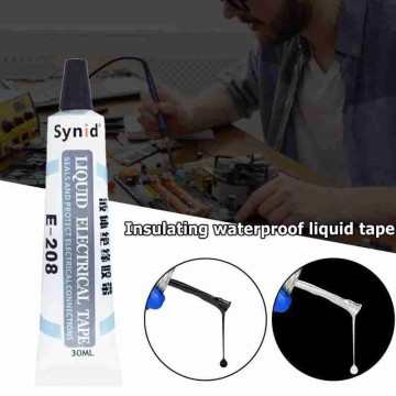 1 Pcs 30ML Liquid Insulation Electrical Tape Insulating Waterproof Liquid Tape 1 Oz Tube Paste Waterproof Anti-UV Fast Dry