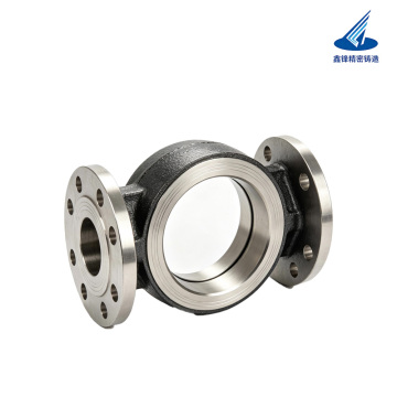 Flanged Three Way Butterfly Valve Body (Casting)