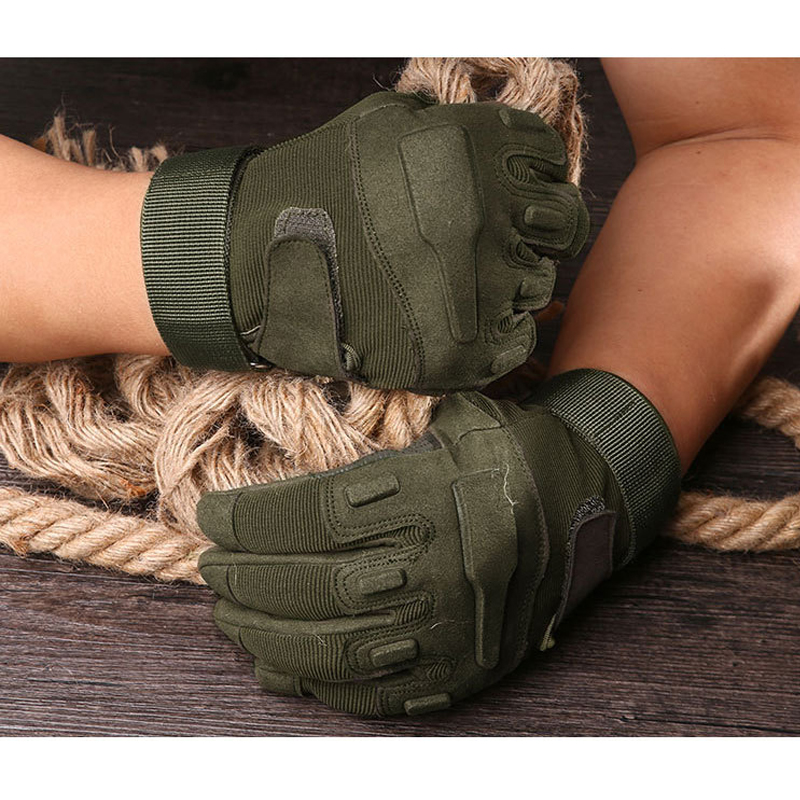 Outdoor Tactical Half / Full Finger Sports Hunting Riding Cycling Military Men's Training War Game Hiking Gloves