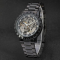custom brand men watch with skeleton dial design mechanical watch