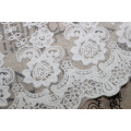 YACKALASI Cotton Embroidered Lace Fabrics Sewing Floral Applique Lace 3D Butterfly Stars Flower Diy Apparel Trims Scalloped 43CM