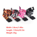 New Women Canvas Camouflage Belt Black Plastic And Metal Double D-Ring Buckle Waistband Fashion Men Student Pattern Waist Strap