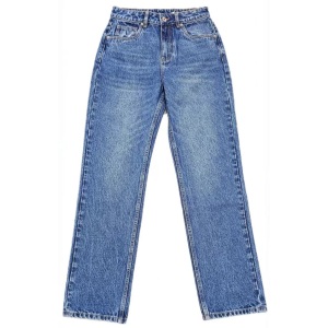 Women's Blue Straight Leg Jeans