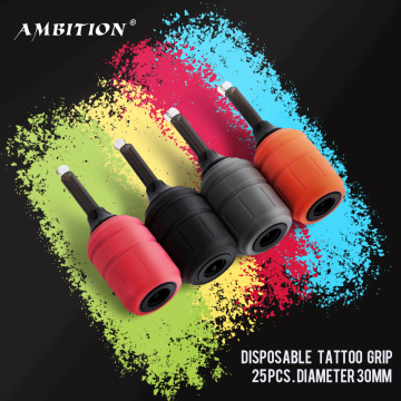 Ambition 25 pcs Disposable tattoo grip adjustable 3.5mm compatible with most of tattoo machine high quality Tattoo equipment