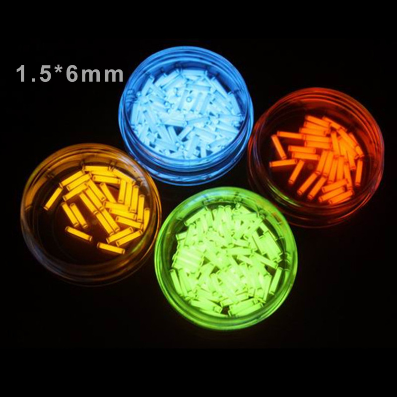 1PC 1.5*6mm Tritium Gas Tube Self Luminous 25 Years High-tech Products EDC Outdoor Camping Emergency Equipment Accessories