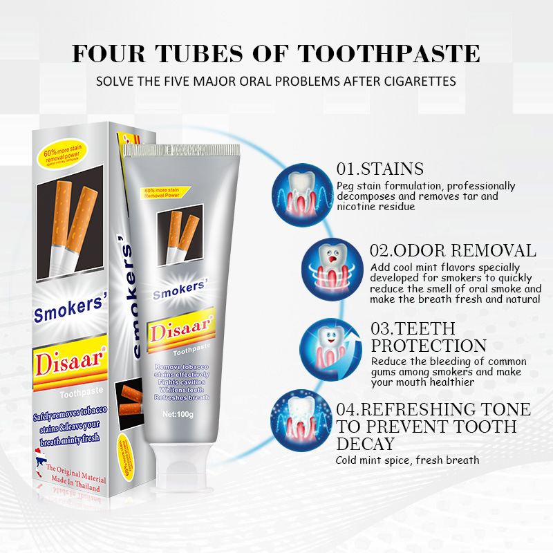 100G Tooth Care Toothpaste Dental Daily Use Teeth Whitening Remove Smokers Stains Fights Plaque decay Strengthen Teeth Oral Care