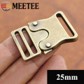 Meetee 2/5pcs ID 20/25/38mm Metal Bronze Quick Release Buckle for Pet Collar Ourdoor Backpack Luggage DIY leatherCraft Accessory