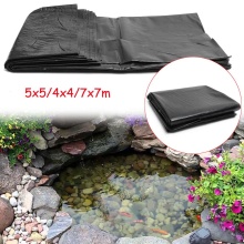 HDPE Rubber Fish Pond Liner Thicken Landscaping Waterproof Impermeable Membrane Pools Cover 4x4m/5x5m/7x7m Pool Pond Liners