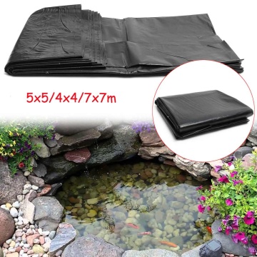 HDPE Rubber Fish Pond Liner Thicken Landscaping Waterproof Impermeable Membrane Pools Cover 4x4m/5x5m/7x7m Pool Pond Liners