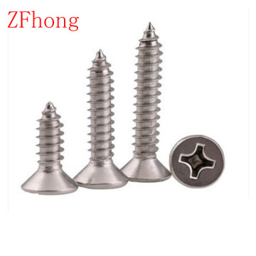 10-100pcs M1 M1.2 M1.4 M1.7 M2 M2.3 M2.6 M3 M4 M5 M6 Stainless steel Cross recessed countersunk head tapping screws Wood SCREW