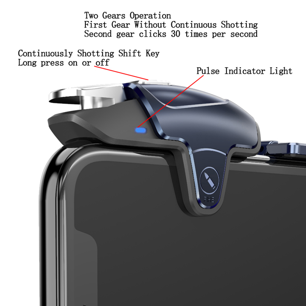 Joystick For iOS /Android Trigger Control L1R1 For PUBG Game Fire Shooter Portable radiating Controller Capacitance Gamepad