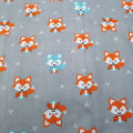 Animal Pattern Fox Twill Cotton Fabric By Half Meters For Patchwork Quilting Baby Bedding Blanket Sewing DIY Cloth Material
