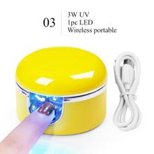 3W Mini Monodactylism LED UV Nail Lamp Nail Polish Dryer Manicure Tools USB UV Gel Auto Sensor Nail Art Equipment Fast Drying