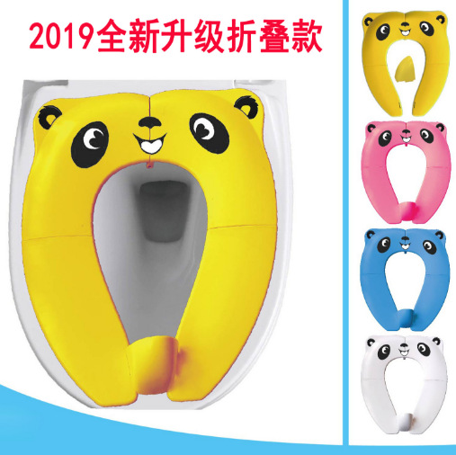 2020 New Style Foldable Toilet Mat Children Auxiliary Pedestal Pan Tourism Toilet Mat with Anti-spill Toilet Seat