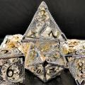 Pure Copper Hollowed Metal Dice Featured with 3D Dragon