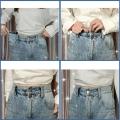 6pcs Detachable Buttons Jeans Easy Clip Snap Button Perfect Fit Instant Universal Buckles Thin Waist Replacement No Sew Needed