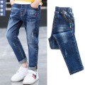 Baby boys jeans kids long style cartoon trousers 3-15T teenage autumn denim trousers baby boy thin trousers child spring pants