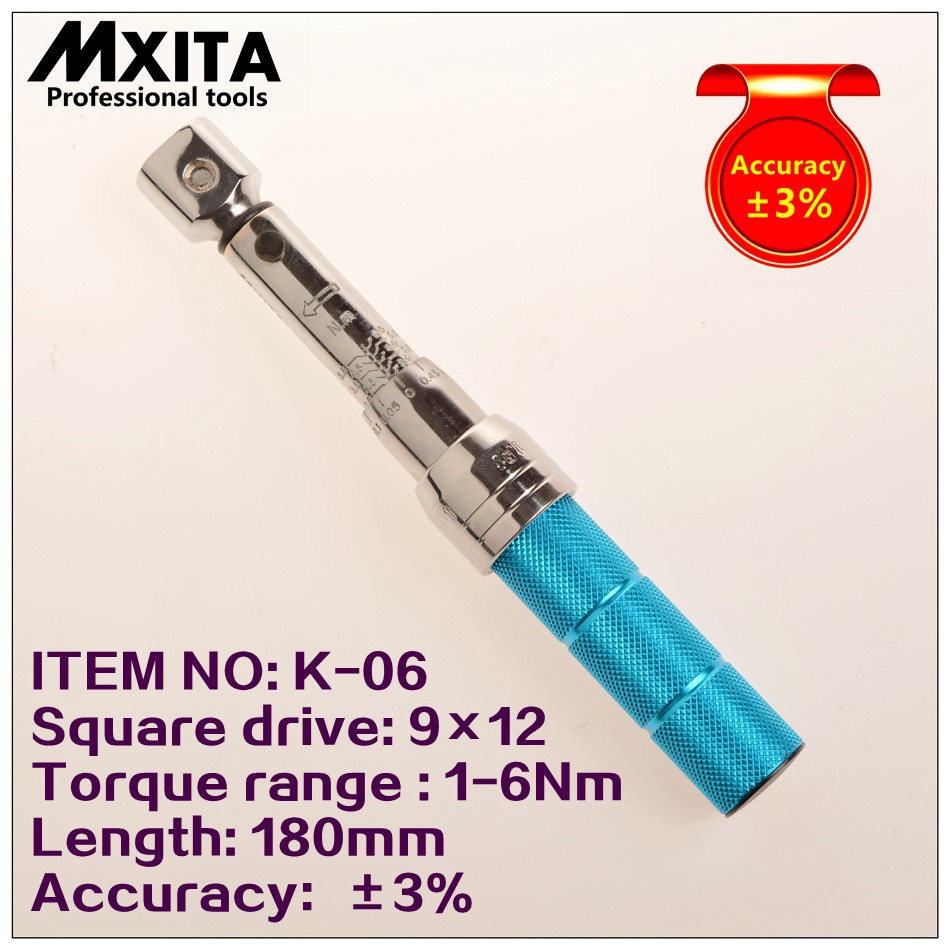 MXITA Accuracy 3% High precision professional Adjustable Torque Wrench car Spanner car Bicycle repair hand tools set