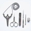 Silver Scissor Set 6