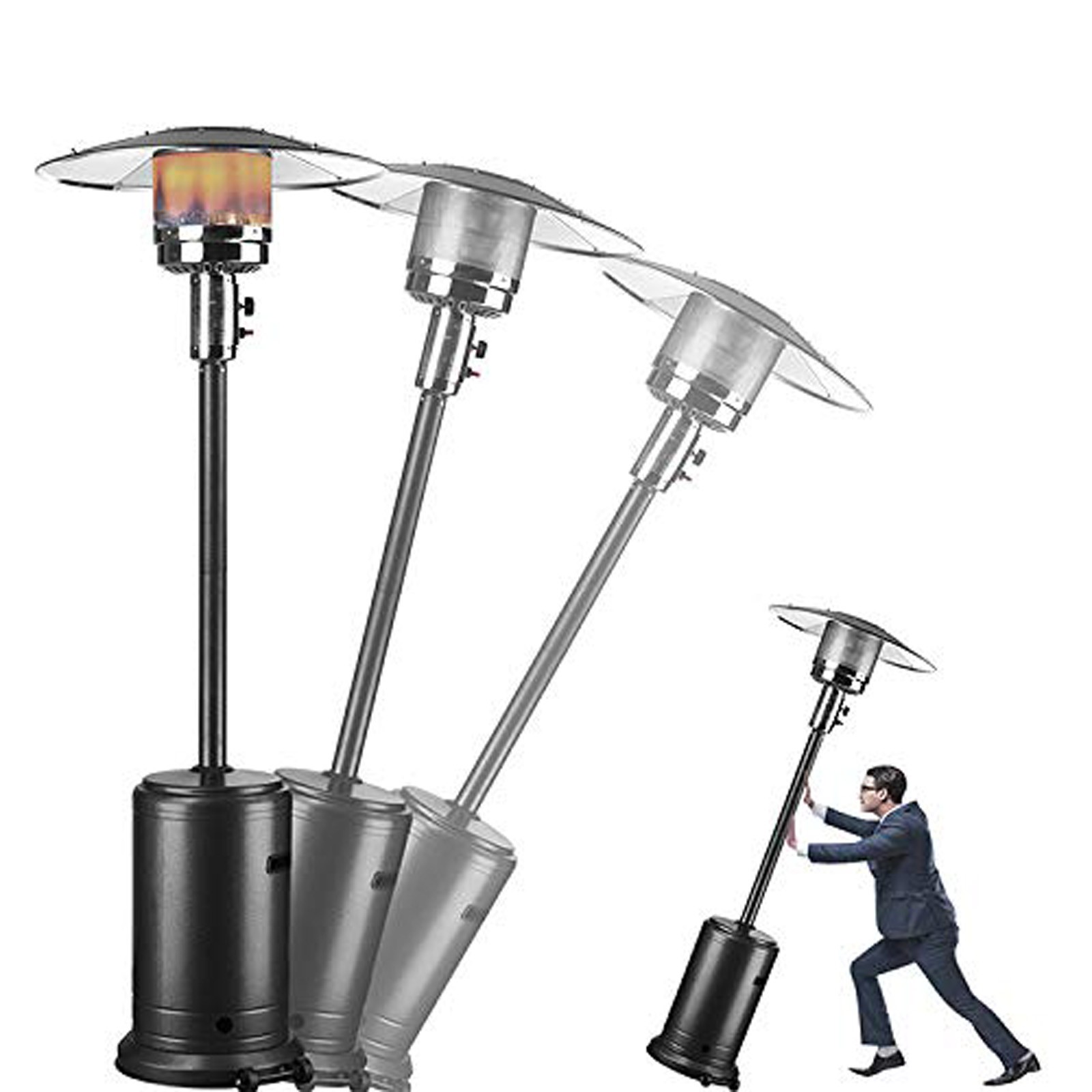 high quality top selling product in 2020 Propane Patio Heater with Wheels and Table Large Support Wholesale and Dropshipping #Z