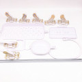 White Chinese Style Ceramic Bathroom Accessories Set