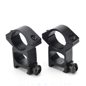 2 Pcs 25mm 1 Inch High Profile Ring Scope Weaver Rail Mount 20mm Black Picatinny Scope Mounts & Accessories