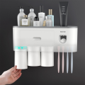New magnetic toothbrush holder, cup holder, automatic toothpaste squeezer holder, wall-mounted bathroom accessory kit