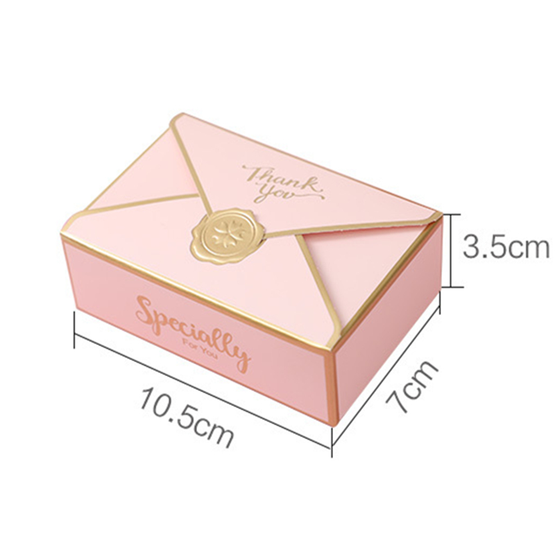 Simple Creative Gift Box Packaging Envelope Shape Wedding Gift Candy Box Favors Birthday Party Christmas Jelwery Decoration