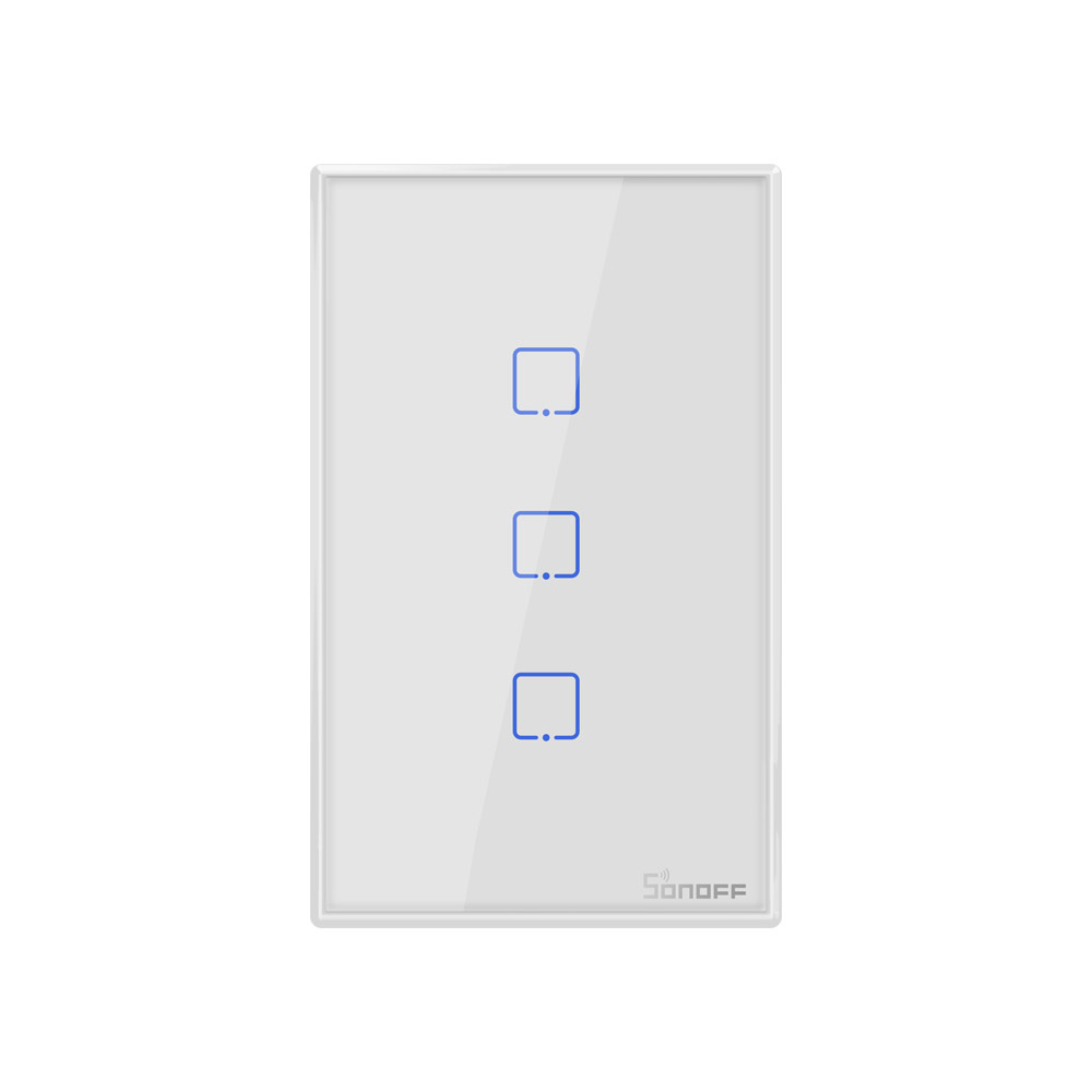 Sonoff TX T0 US 1/2/3C Wifi Switch Smart Home Remote Control Wireless Touch Wall Light Timer Switch Work With Alexa Google Home