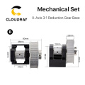 Cloudray LC Gear Base Set Machine Mechanical Parts for Laser Engraving Cutting Machine