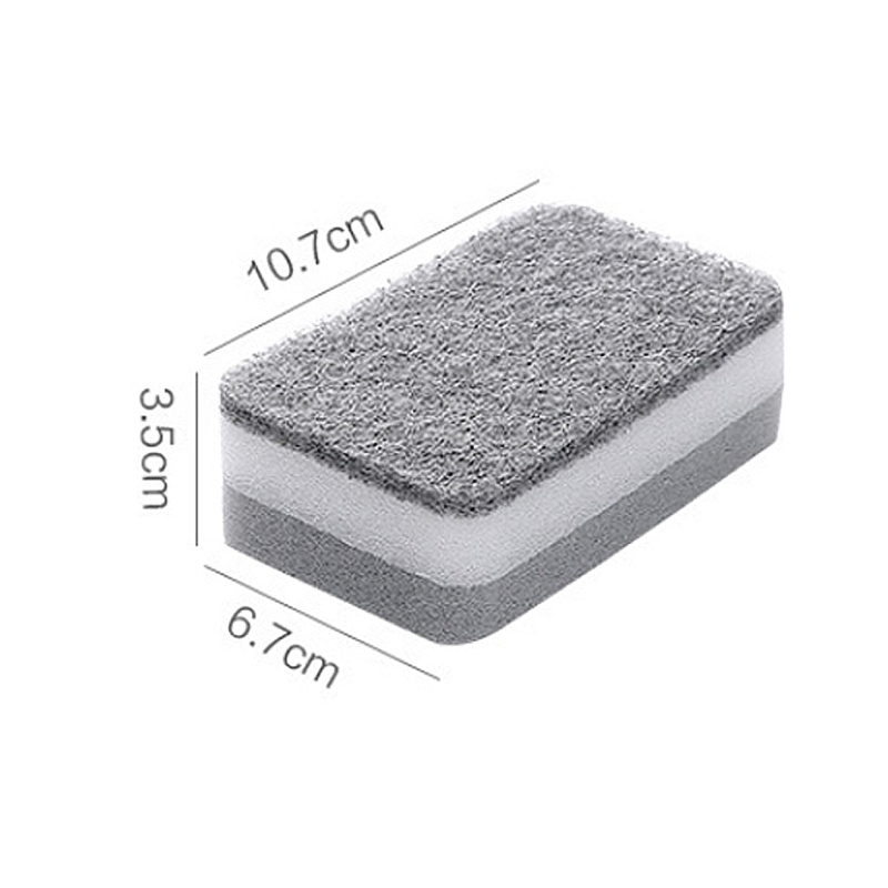 Kitchen Magic Scouring Pad Strong Decontamination Bath Brush Sponge Tiles Brush Double-sided Cleaning Cloth Kitchen Clean Tools
