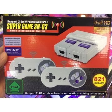 SN-03 821games Retro Video Game Console ForSnes Game 2.4G 2 Wireless Gamepad Controller HD HDMI TV Out SUPER Game for kids gift