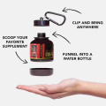 Mini Portable Protein Powder Bottle with Keychain Health Funnel Medicine Bottle Advertising Bottle Outdoor Sport Small Water Cup