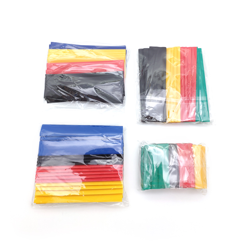 328Pcs/set Sleeving Wrap Wire Car Electrical Cable Tube kits Heat Shrink Tube Tubing Polyolefin 8 Sizes Mixed Color термоусадка