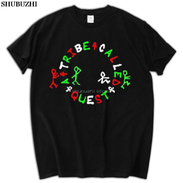 A TRIBE CALLED QUEST *Logo ATCQ Hip Hop Music Men's Black T-Shirt fashion men brand tee-shirt bigger size sbz5237
