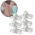 6PCS Mask Plastic Clip Durable Firm Camisole Feeding Bottle Clip Stabilizer Non Toxic Blanket Fabric Garment Clips Mask tools