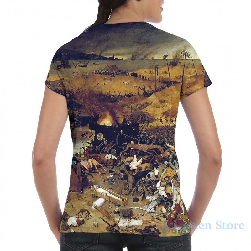 The Apocalypse by Hieronymus Bosch men T-Shirt women all over print fashion girl t shirt boy tops tees Short Sleeve tshirts