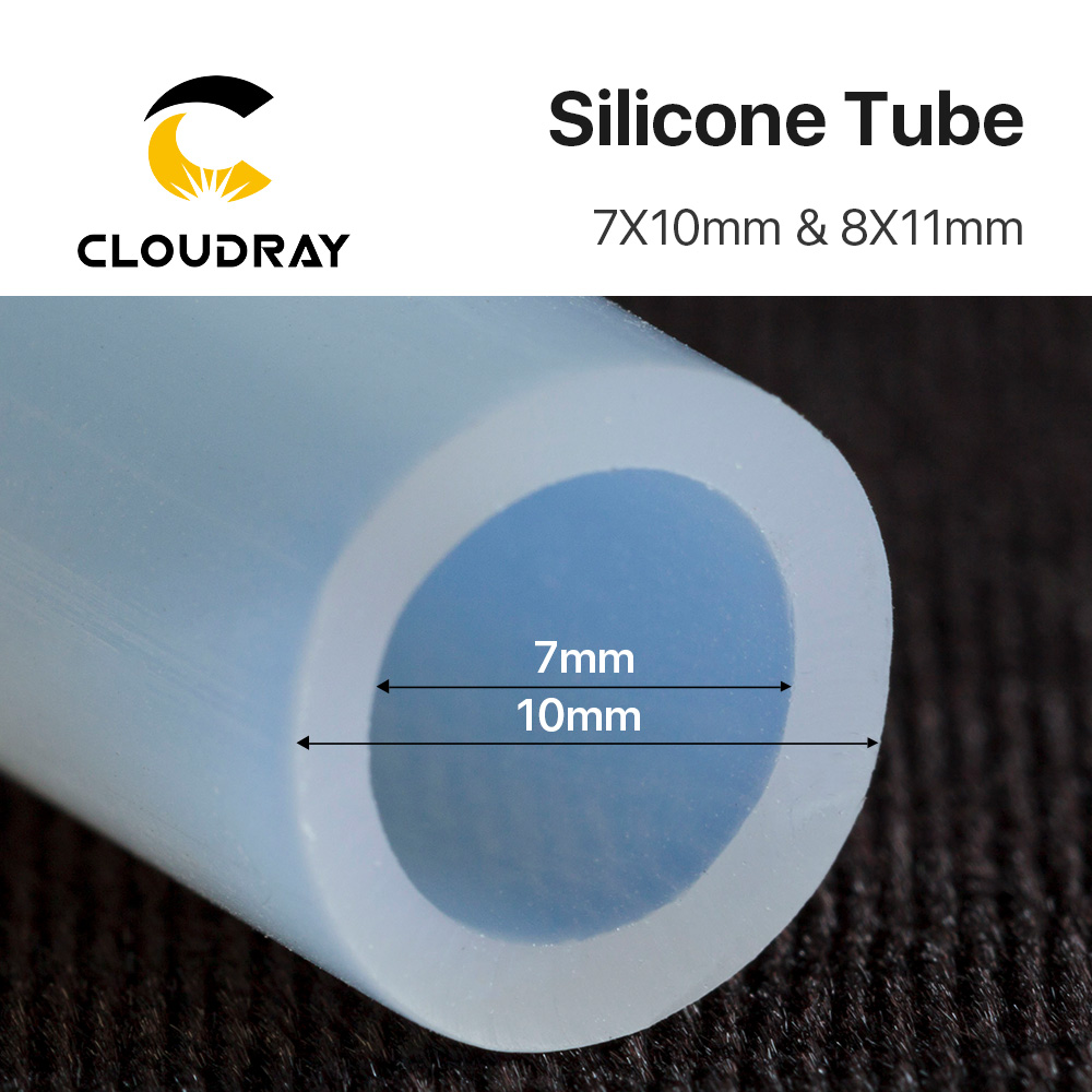 Silicone Tube 7x10mm 8x11mm Water Pipe Flexible Hose For Water Sensor & Water Pump & Water Chiller For CO2 Laser Cutting Machine
