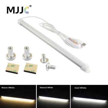 USB LED Light Bar 5V 5W 7W Rigid LED Strip Light for Kitchen Dimmable Aluminum Light for Under Cabinet Lighting Warm Cool White