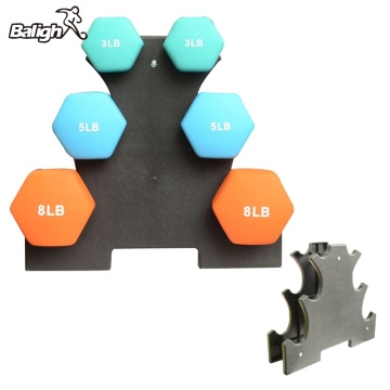 Balight Weight Lifting Dumbbell Rack Stands Weightlifting Holder Dumbbell Floor Bracket Home Gym Exercise Equipment