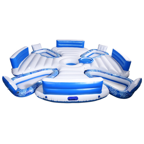 8 people round floating island inflatable lounge chair for Sale, Offer 8 people round floating island inflatable lounge chair