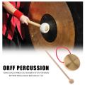 Hand Gong Copper Cymbals with Wooden Stick Chapel Opera Percussion Kids Toy Traditional Chinese Folk Musical Instrument Toy