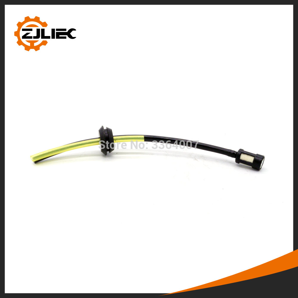 5 sets fuel hose pipe with fuel filter for brush cutter trimmer gasoline pipe in and out,kock,tube holder fuel filter