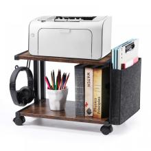 Wooden Movable Printer Stand with Storage Bag
