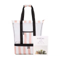 Detachable Large Mesh Beach Tote Bag With Cooler Insulated