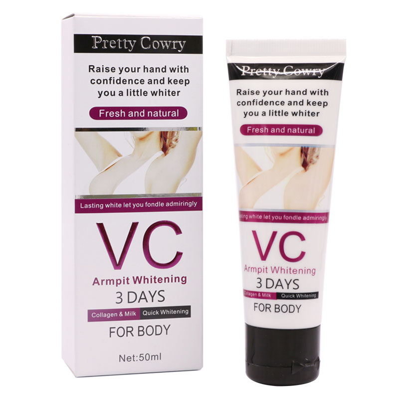 3-Days VC Underarm Whitening Cream Skin Lightening Bleaching Cream Underarm Dark Area Skin Whitening Intimate Body Lotion