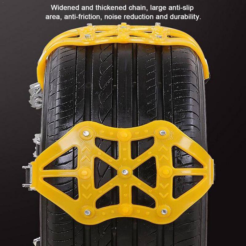 Car winter road tires snow chains Double buckle anti-slip safety anti-skid anti-skid chain suv wheel chain Winter Anti-skid