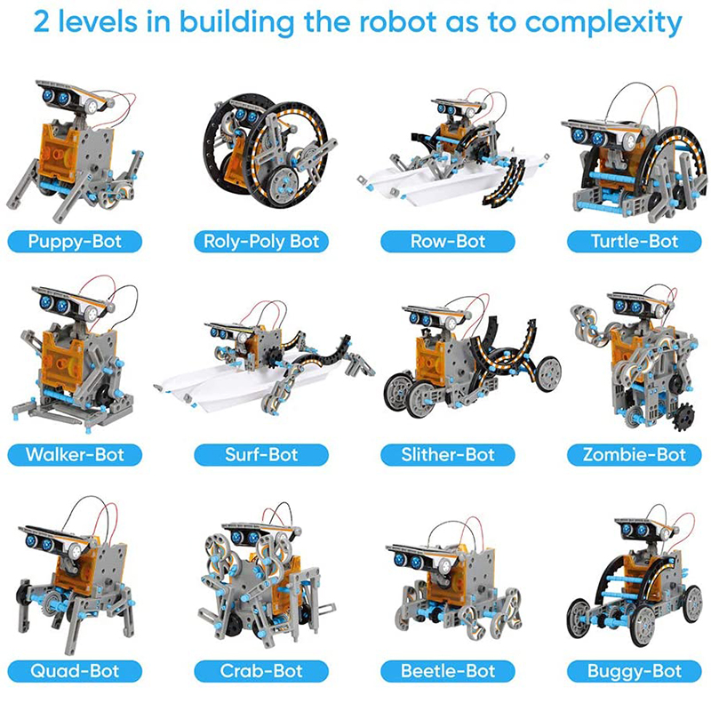 Technology Ideas Science Toys 12 In1 Solar Robot Kits Blocks Intellectual Development Diye Ducational Kits for Kids