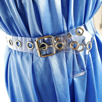 Transparent belt white clear pvc belts for women 2020 dress cinturon mujer heart harajuku waistband jeans cintos cummerbunds