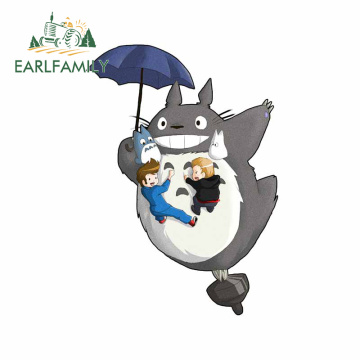 EARLFAMILY 13cm x 9.3cm For Totoro Car Stickers DIY Bumper Decal Waterproof Scratch-Proof Vinyl Material Decals Decoration